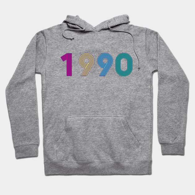 Year 1990 - 90s Colors Hoodie by Belcordi